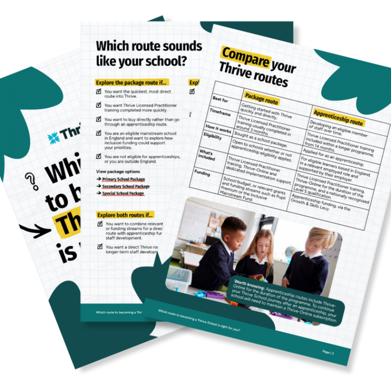 Package or apprenticeship? Choosing the right route to becoming a Thrive School